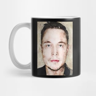 Elon Musk Watercolor Mug